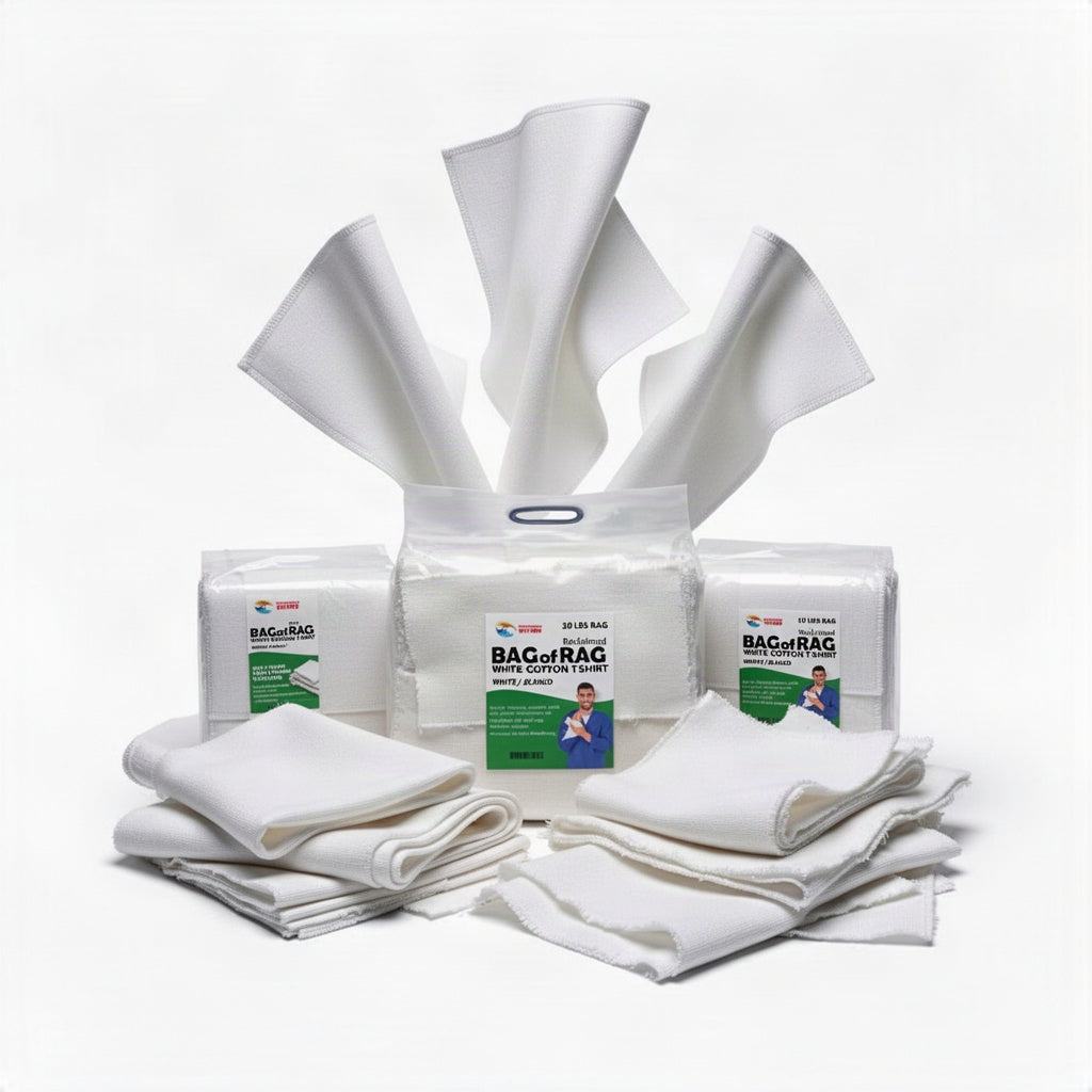 White Wiping Rags collection - Terry Rags