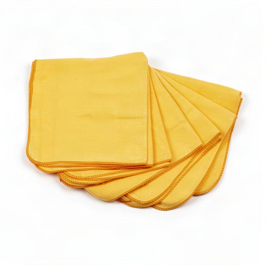 100 Percent Cotton Large Yellow Dust Cloth 24 X 14 Inch - clean organized product view