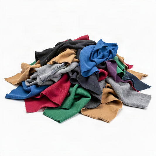 Color Fleece Cotton Cleaning Rags - loose bulk product view