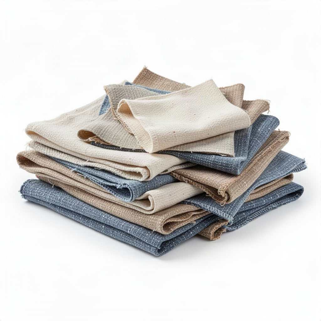 Color Heavy Duty Cotton Wiping Rags - clean organized product view