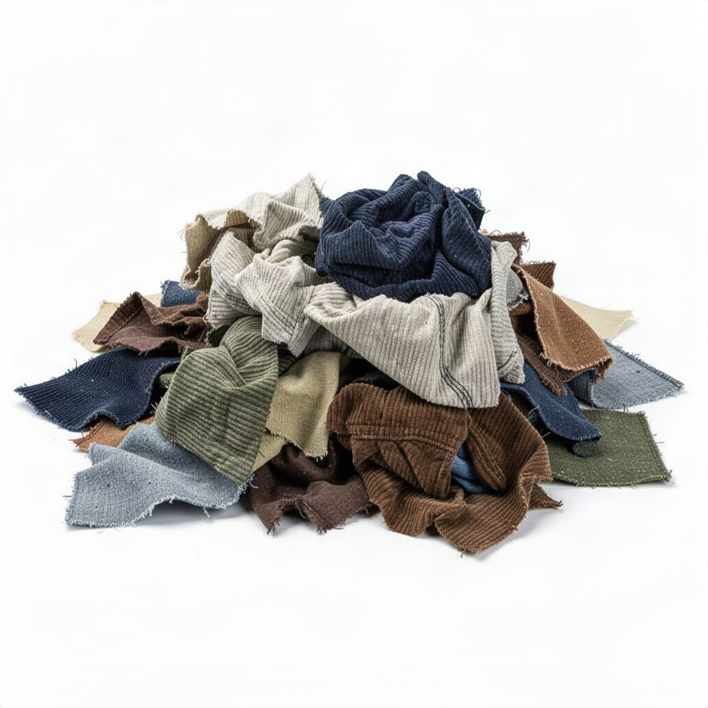 Corduroy Wiping Rags - loose bulk product view