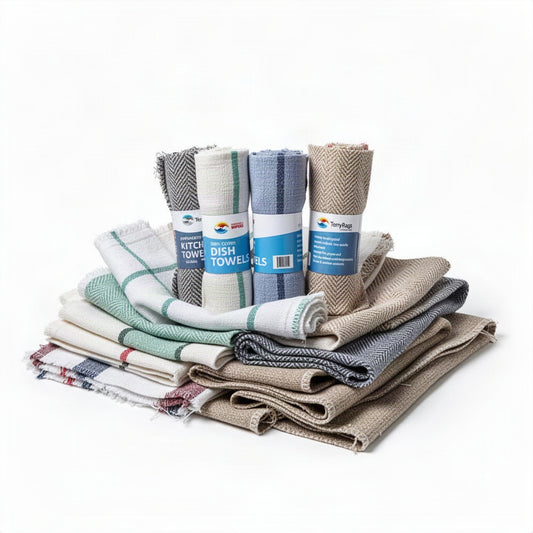 Dish And Kitchen Towels Retail Packaging - clean organized product view