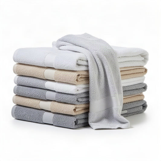 Economy Bath Towels 24x48 Inch - clean organized product view