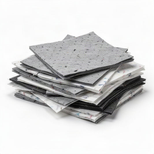 Economy Weight Universal Bonded Sorbent Pads - clean organized product view