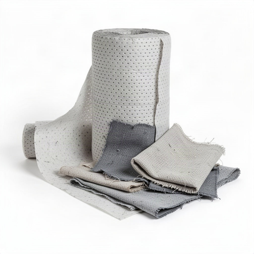 Economy Weight Universal Bonded Sorbent Roll - clean organized product view