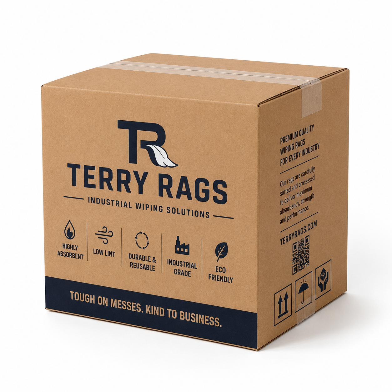 Glass Towels - Terry Rags industrial packaging
