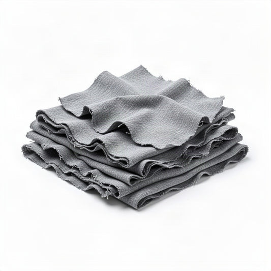 Gray Knit T Shirt Cotton Cleaning Rags - clean organized product view