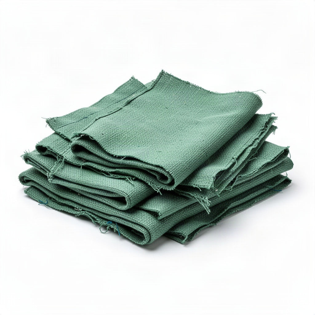 Green Huck Surgical Towels - clean organized product view