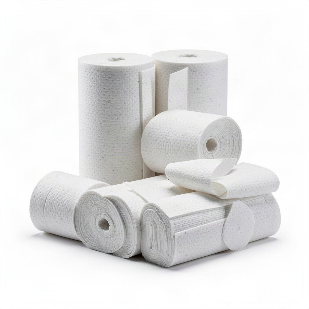 Heavy Weight Bonded Sorbent Split Roll - clean organized product view
