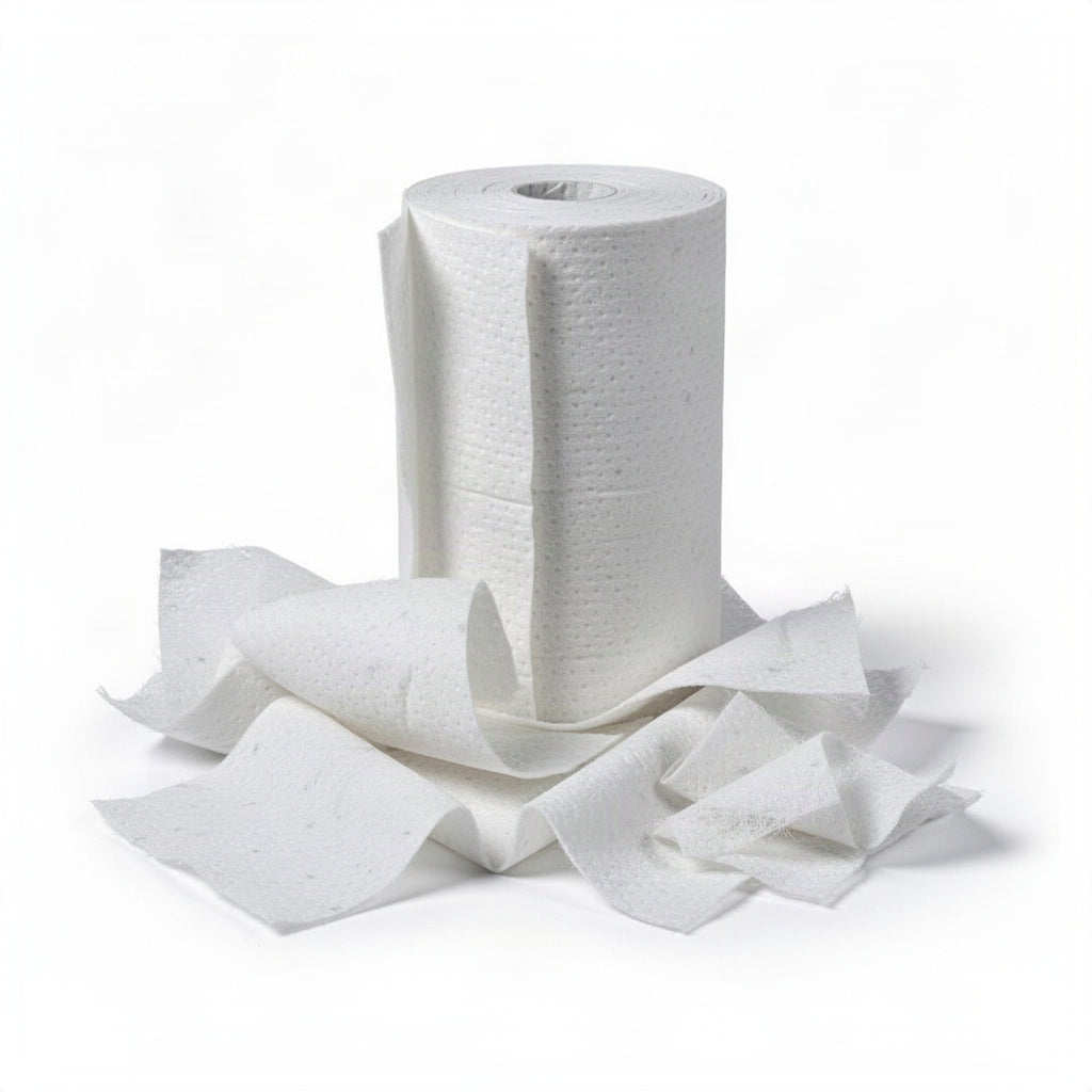 Heavy Weight Bonded Sorbent Split Roll - loose bulk product view