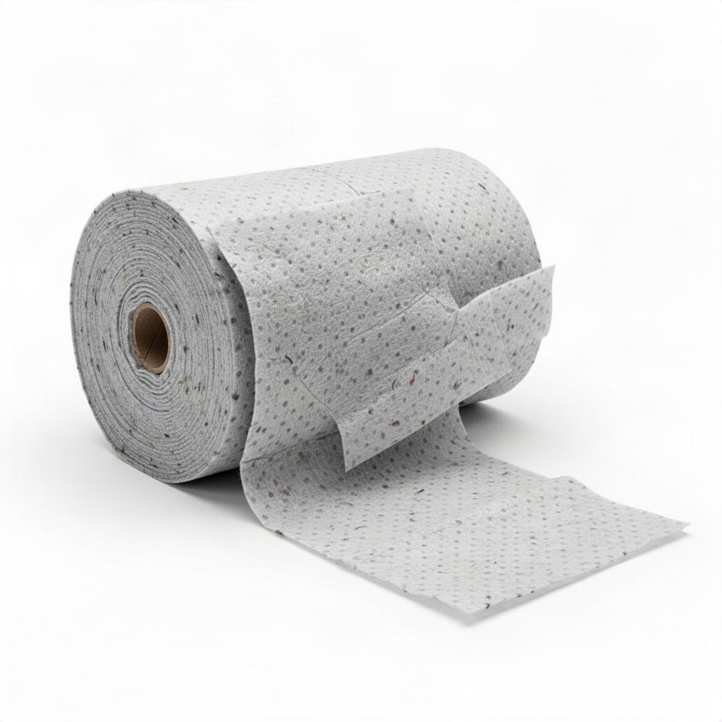 Heavy Weight Fine Fiber Sorbent Roll - clean organized product view