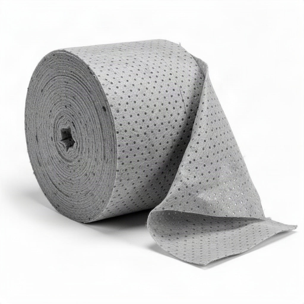 Heavy Weight Fine Fiber Sorbent Roll - loose bulk product view