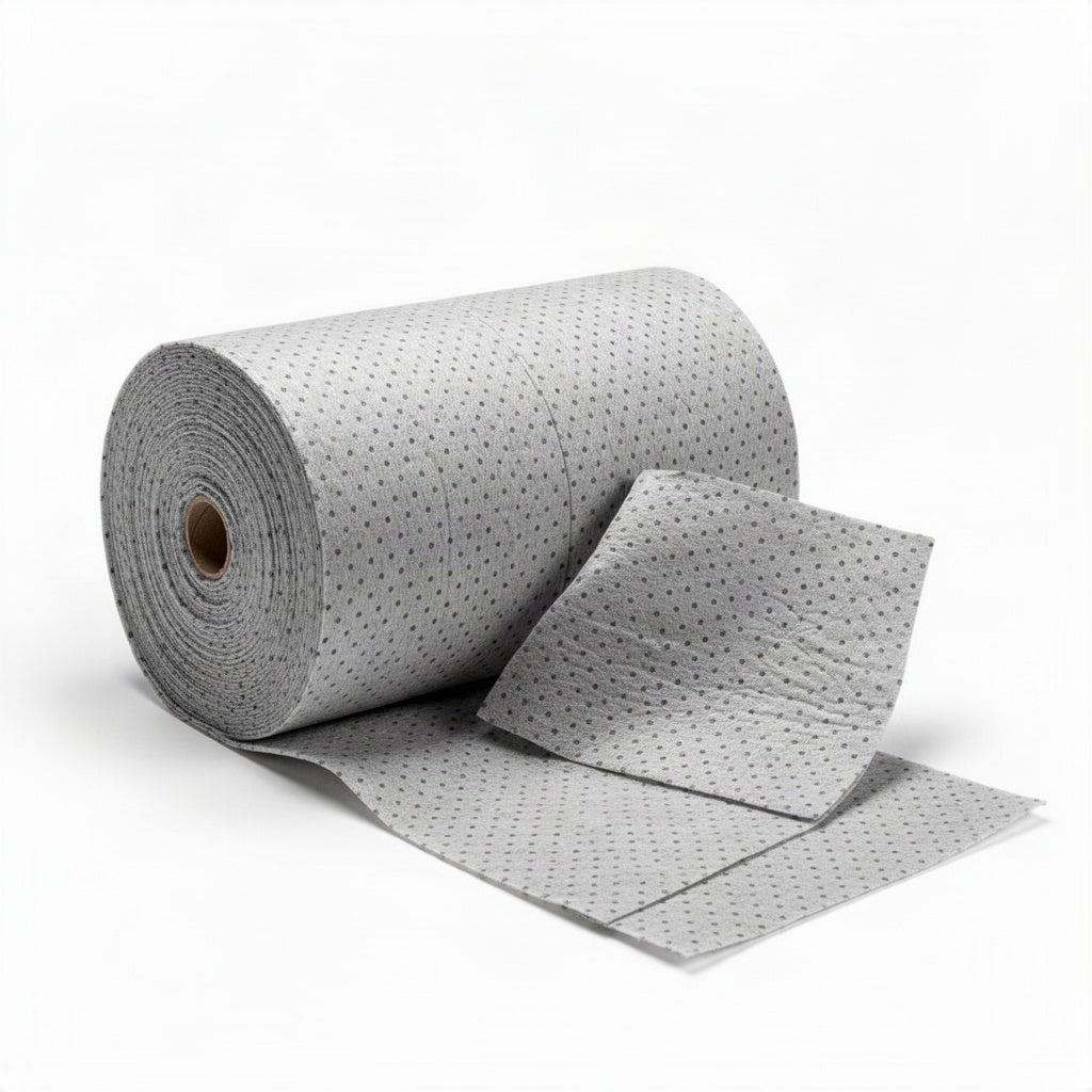 Heavy Weight Universal Bonded Sorbent Roll - clean organized product view