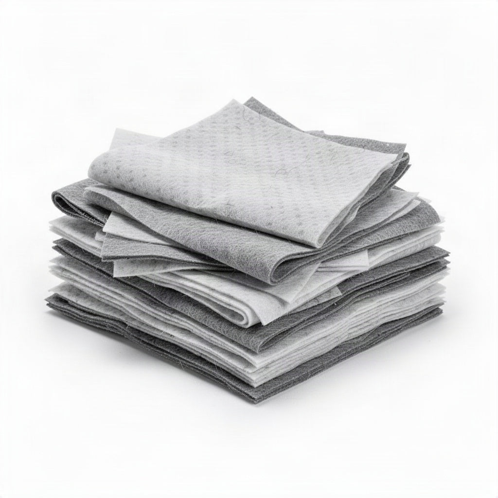 Heavy Weight Universal Fine Fiber Sorbent Pads - clean organized product view