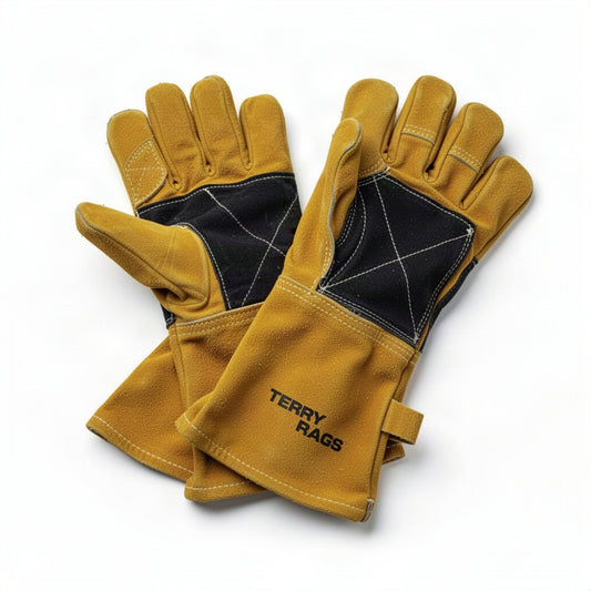 Leather Reinforced Heavy Duty Welding Gloves - loose bulk product view
