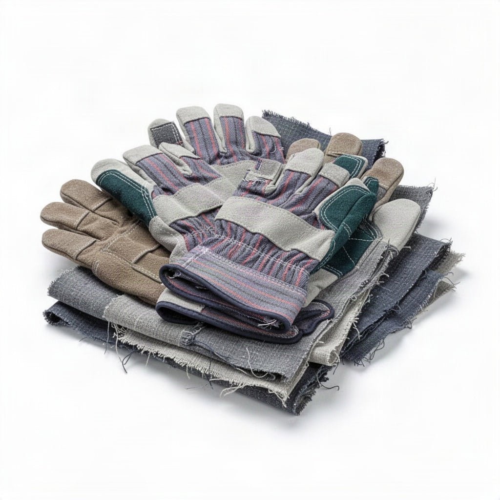 Leather Work And Rigger Double Palm Gloves - clean organized product view