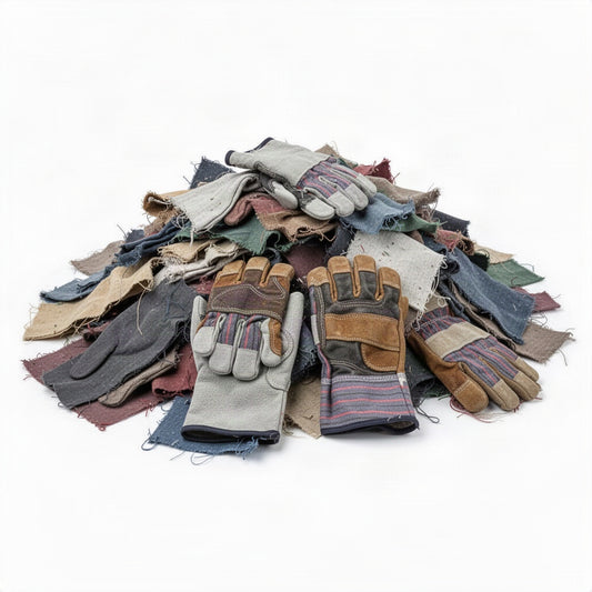 Leather Work And Rigger Double Palm Gloves - loose bulk product view