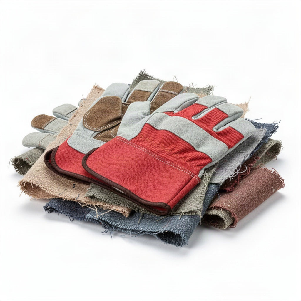 Leather Work And Rigger Single Palm Gloves - clean organized product view
