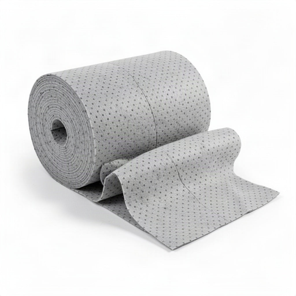Medium Weight Universal Fine Fiber Sorbent Roll 150 Foot - clean organized product view