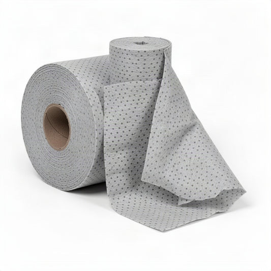 Medium Weight Universal Fine Fiber Sorbent Roll 150 Foot - loose bulk product view