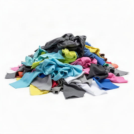 New Color Knit T Shirt Cleaning Rags - loose bulk product view
