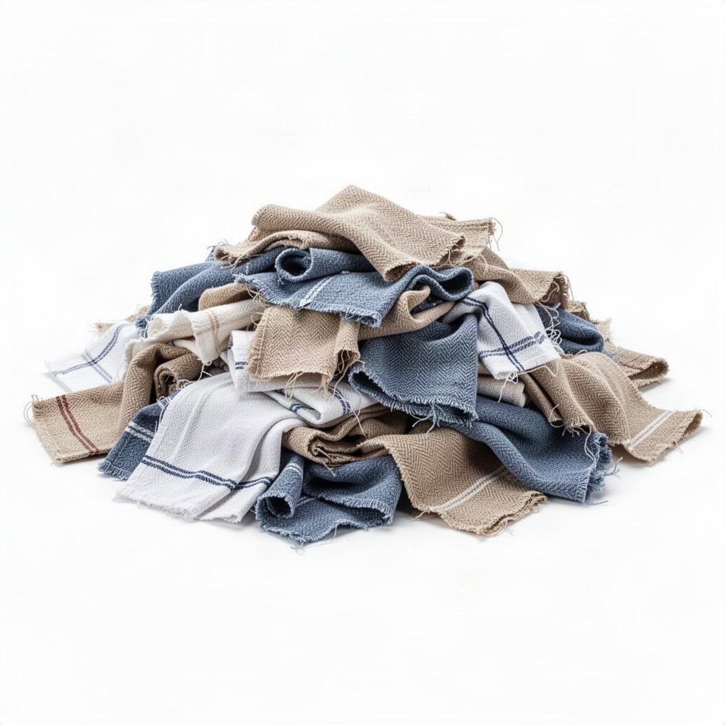 New Cotton Herringbone Dishcloth Kitchen Towels - loose bulk product view