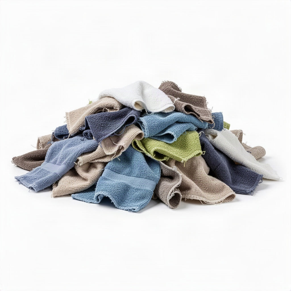 New Half Towel Rags Approximately 20x20 - loose bulk product view