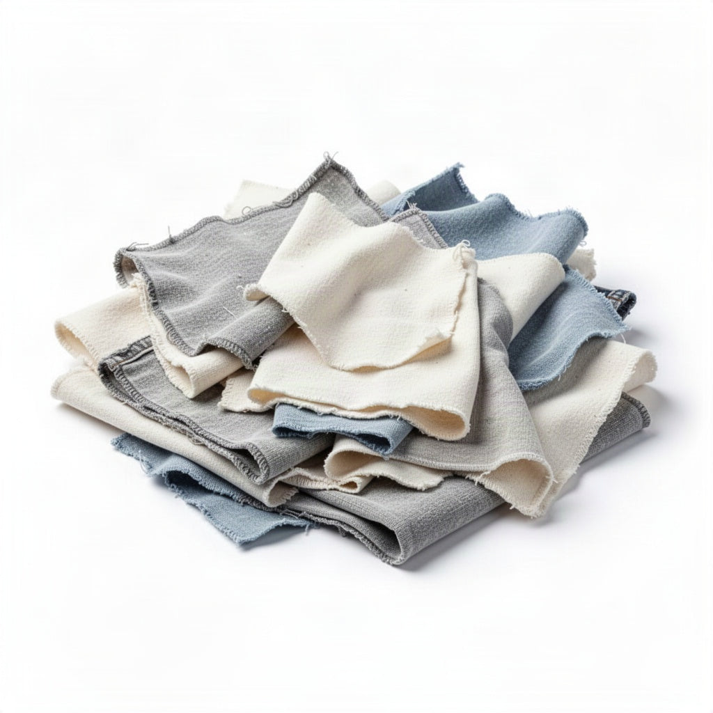 New Washed Bleached Knit Wiping Rags - clean organized product view