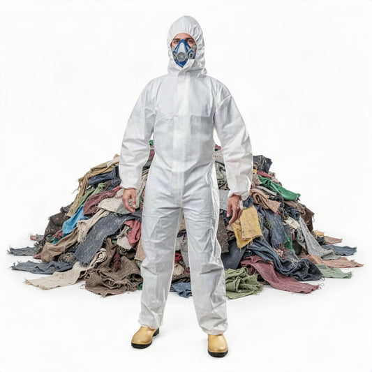 Protective Disposable Coveralls With Hood - loose bulk product view