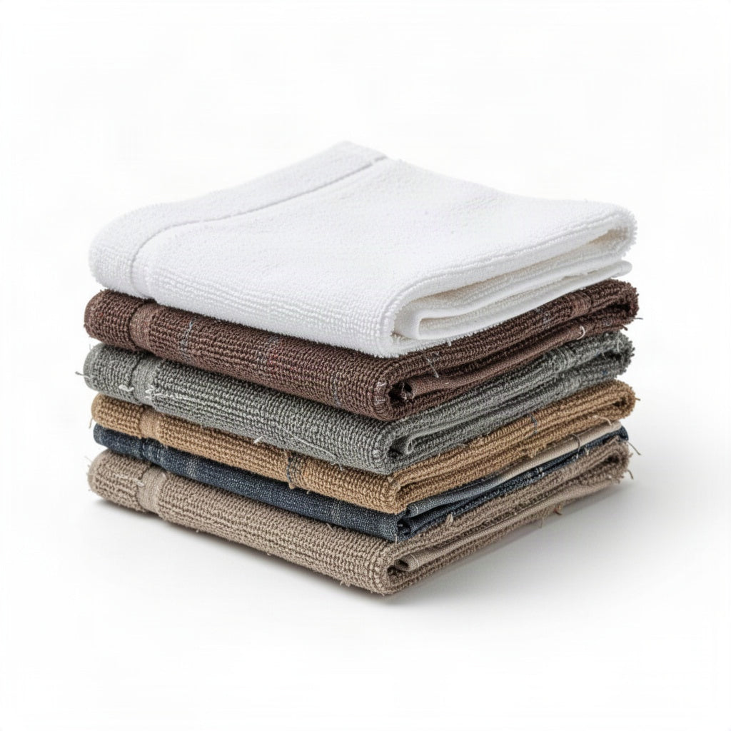 Reclaimed Economy Wash Cloths - clean organized product view