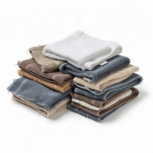 Reclaimed Economy Wash Cloths - loose bulk product view