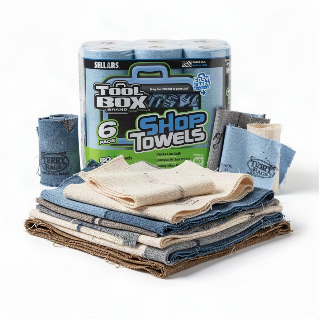 Shop Towel Roll 6 Pack - clean organized product view