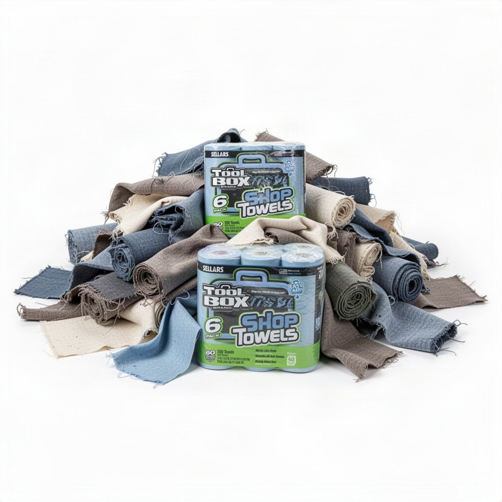 Shop Towel Roll 6 Pack - loose bulk product view